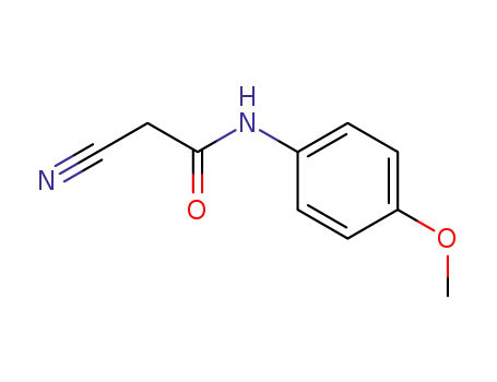 Molecular Structure of 5382-38-7 (2-CYANO-N-(4-METHOXYPHENYL)ACETAMIDE)