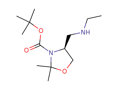 (S)-4-ethylaminomethyl-2,2-dimethyl-oxazolidine-3-carboxylic acid tert-butyl ester