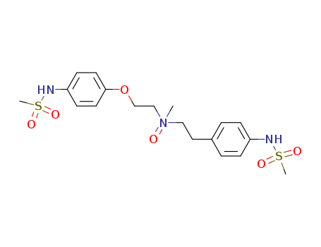 Molecular Structure of 144449-71-8 (Methanesulfonamide,N-[4-[2-[methyl[2-[4-[(methylsulfonyl)amino]phenoxy]ethyl]oxidoamino]ethyl]phenyl]-)