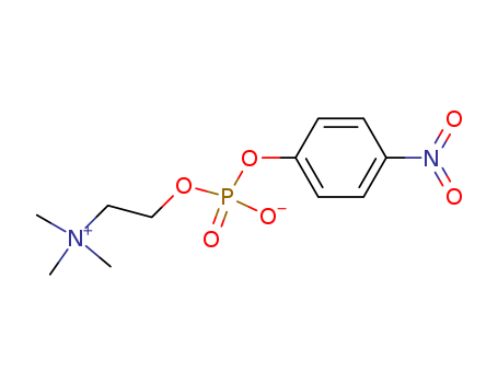Ethanaminium,2-[[hydroxy(4-nitrophenoxy)phosphinyl]oxy]-N,N,N-trimethyl-, inner salt