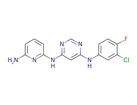 N-(6-amino-pyridin-2-yl)-N'-(3-chloro-4-fluorophenyl)-pyrimidine-4,6-diamine