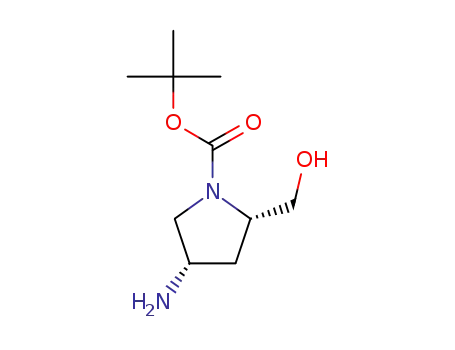 Molecular Structure of 922139-40-0 ((2S,4S)-1-BOC-2-HYDROXYMETHYL-4-AMINO PYRROLIDINE-HCL)