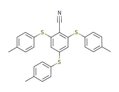 2,4,6-tris-p-tolylsufanylbenzonitrile