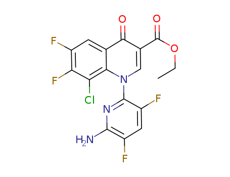 1-(6-Amino-3,5-difluoro-2-pyridinyl)-8-chloro-6,7-difluoro-1,4-dihydro-4-oxo-3-quinolinecarboxylic acid ethyl ester