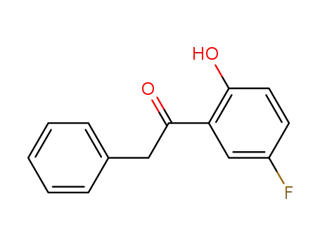 Molecular Structure of 343-59-9 (5'-FLUORO-2'-HYDROXY-2-PHENYLACETOPHENONE)