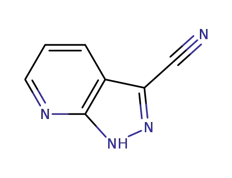 Molecular Structure of 956010-88-1 (1H-Pyrazolo[3,4-b]pyridine-3-carbonitrile)
