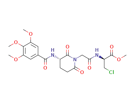 (S)-methyl 3-chloro-2-(2-((S)-2,6-dioxo-3-(3,4,5-trimethoxybenzamido)piperidin-1-yl)acetamido)propanoate