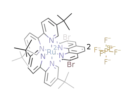 bis(4,4'-di-tert-butyl-2,2'-bipyridine)(3,8-dibromo-1,10-phenanthroline)ruthenium(II) hexafluorophosphate
