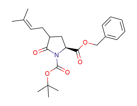 2-benzyl 1-(tert-butyl) (2S)-4-(3-methyl-2-butenyl)-5-oxo-1,2-pyrrolidinedicarboxylate