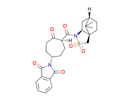 N-[(2S,5S)-1-oxo-5-(N-phthaloylamino)cycloheptan-2-carbonyl] (+)-camphorsultam