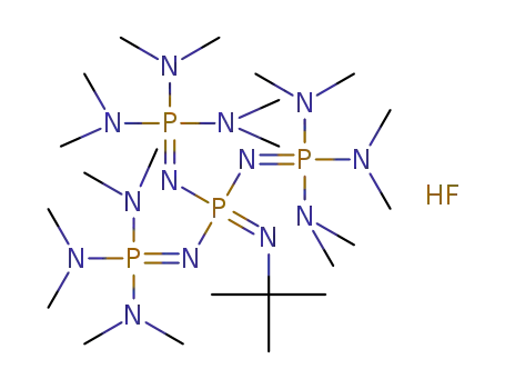 1-tert-butyl-4,4,4-tris(dimethylamino)-2,2-bis[tris(dimethylamino)phosphoranylidenamino]-2λ5,4λ5-catenadiphosphazenium fluoride