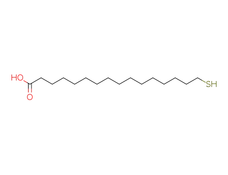 Molecular Structure of 69839-68-5 (16-MERCAPTOHEXADECANOIC ACID)