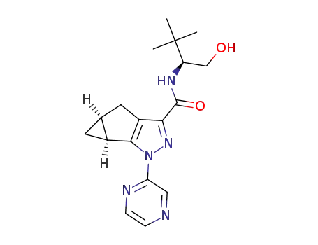 (4aS,5aS)-N-((S)-1-hydroxy-3,3-dimethylbutan-2-yl)-1-(pyrazin-2-yl)-4,4a,5,5a-tetrahydro-1H-cyclopropa[4,5]cyclopenta[1,2-c]pyrazole-3-carboxamide