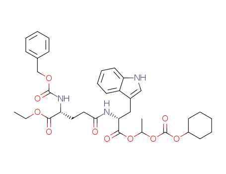 Cbz-D-Glu(D-Trp-O-CH(CH3)-O-CO-O-cyclohexyl)-O-Et