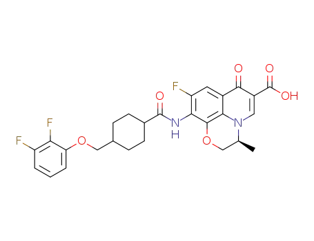 (S)-10-((1r,4s)-4-((2,3-difluorophenoxy)methyl)cyclohexanecarboxamido)-9-fluoro-3-methyl-7-oxo-3,7-dihydro-2H-[1,4]oxazino[2,3,4-ij]quinoline-6-carboxylic acid