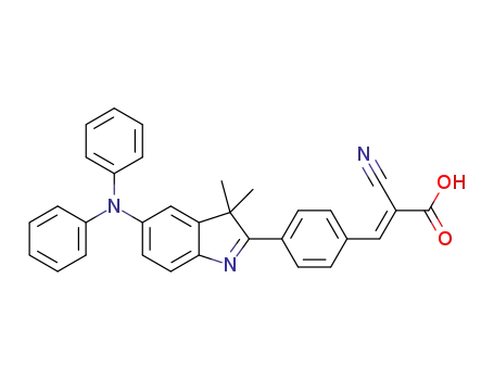 (2E)-2-cyano-3-(4-(5-(diphenylamino)-3,3-dimethyl-3H-indol-2-yl)phenyl)acrylic acid
