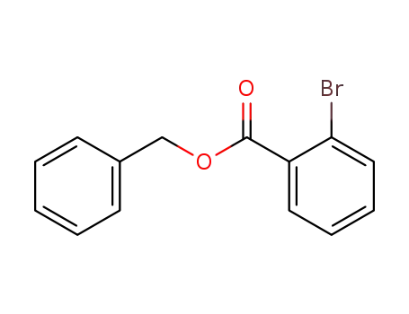 Molecular Structure of 67460-09-7 (Benzoic acid, 2-bromo-, phenylmethyl ester)