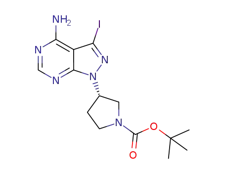 (S)-tert-butyl 3-(4-amino-3-iodo-1H-pyrazolo[3,4-d]pyrimidin-1-yl)pyrrolidine-1-carboxylate