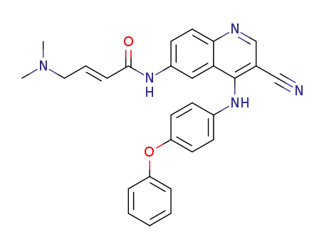 (E)-N-(3-cyano-4-((4-phenoxyphenyl)amino)quinolin-6-yl)-4-(dimethylamino)but-2-enamide