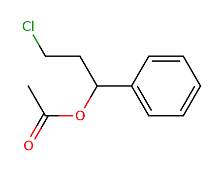 Molecular Structure of 22912-90-9 (Benzenemethanol, a-(2-chloroethyl)-, acetate)