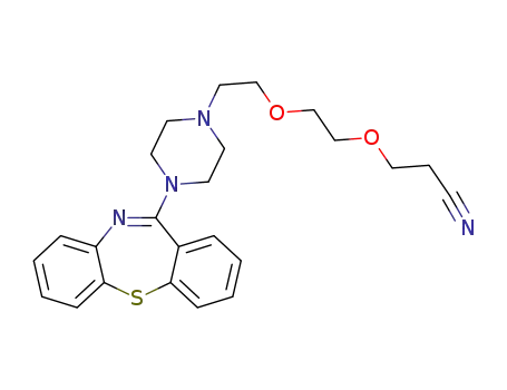 3-(2-(2-(4-(dibenzo[b,f]thiazepin-11-yl)piperazin-1-yl)ethoxy)ethoxy)propanenitrile