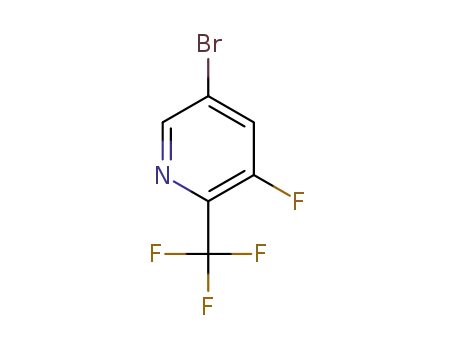 Molecular Structure of 1262412-30-5 (5-Bromo-3-fluoro-2-(trifluoromethyl)pyridine)