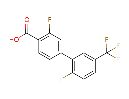2',3-difluoro-5'-(trifluoromethyl)-[1,1'-biphenyl]-4-carboxylic acid