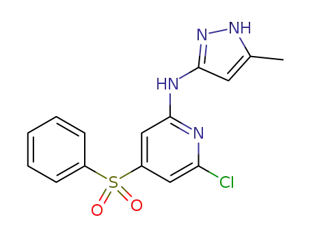 (4-benzenesulfonyl-6-chloropyridin-2-yl)-(5-methyl-1H-pyrazol-3-yl)amine