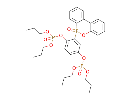2-(6-oxido-6H-dibenz(c,e)(1,2)oxaphosphorin-6-yl)-1,4-benzenedi(di(n-propyl) phosphate)