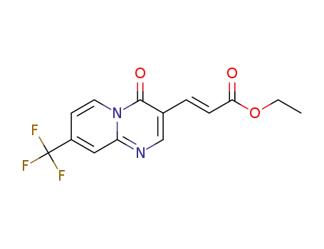 ethyl (E)-3-(8-(trifluoromethyl)-4-oxo-4H-pyrido[1,2-a]pyrimidin-3-yl)acrylate
