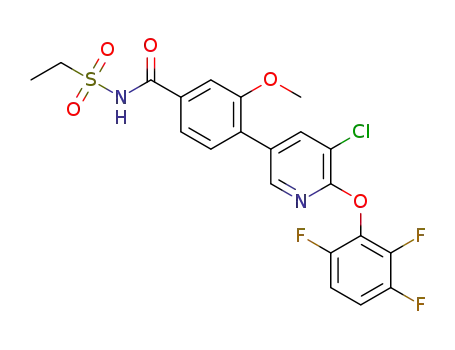 4-(5-chloro-6-(2,3,6-trifluorophenoxy)-3-pyridinyl)-N-(ethylsulfonyl)-3-methoxybenzamide