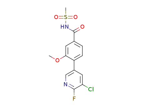 4-(5-chloro-6-fluoro-3-pyridinyl)-3-methoxy-N-(methylsulfonyl)benzamide