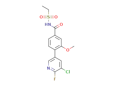 4-(5-chloro-6-fluoropyridin-3-yl)-N-(ethylsulfonyl)-3-methoxybenzamide