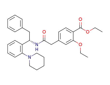 (S)-2-ethoxy-4-[2-({2-phenyl-1-[2-(piperidin-1-yl)phenyl]ethyl}amino)-2-oxoethyl]benzoic acid ethyl ester