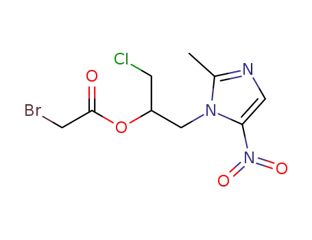 bromo-acetic acid 1-chloromethyl-2-(2-methyl-5-nitro-imidazol-1-yl)ethyl ester