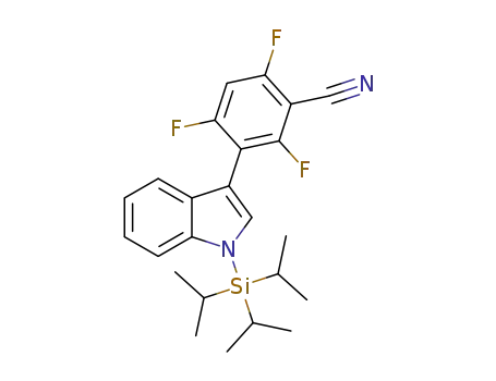 2,4,6-trifluoro-3-(1-(triisopropylsilyl)-1H-indol-3-yl)benzonitrile