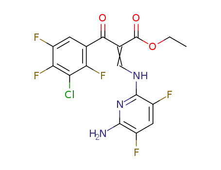 ethyl 3-[(6-amino-3,5-difluoropyridin-2-yl)amino]-2-(3-chloro-2,4,5-trifluorobenzoyl)acrylate