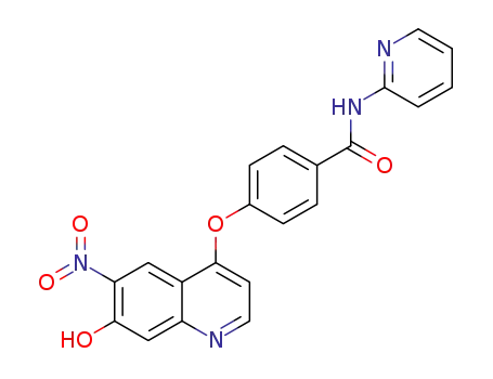 4-((7-hydroxy-6-nitroquinolin-4-yl)oxy)-N-(pyridine-2-yl)benzamide