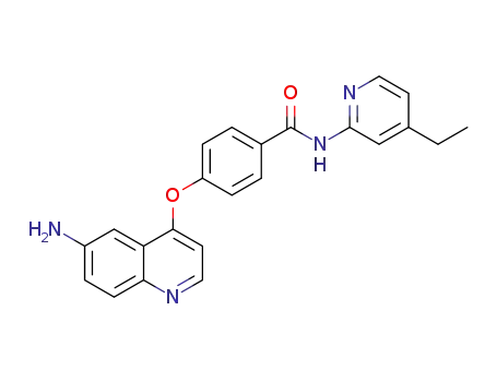 4-{[6-(amino)quinolin-4-yl]oxy}-N-(4-ethylpyridin-2-yl)benzamide