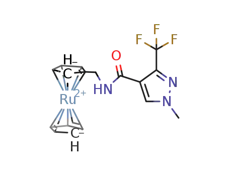N-methylruthenocenyl,3-(trifluoromethyl)-1-methyl-1H-pyrazole-4-carboxylamide