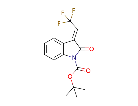 (E)-2-oxo-3-(2,2,2-trifluoroethylidene)indoline-1-carboxylic acid tert-butyl ester