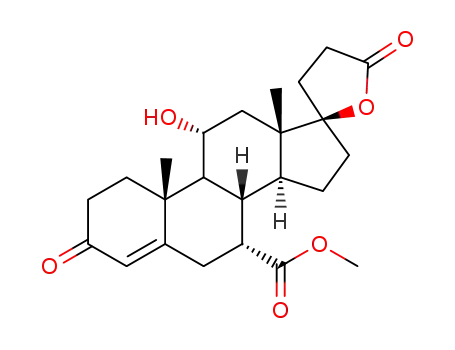 17α-pregna-4-ene-7α,21-dicarboxylic acid-11α,17β-dihydroxy-3-oxo-γ-lactone-7-methyl ester