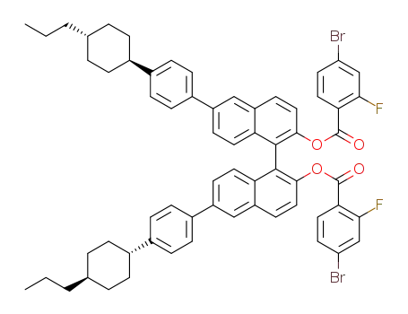 (S)-6,6'-bis[4-(trans-4-n-propylcyclohexyl)phenyl]-1,1'-binaphthyl-2,2'-diyl bis(4-bromo-2-fluoro)benzoate