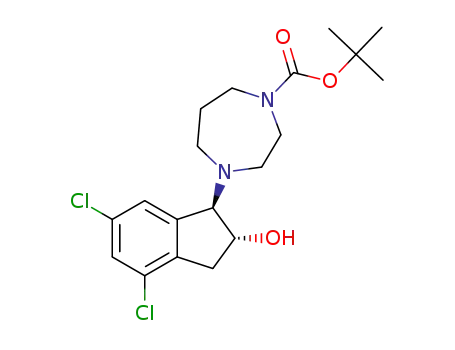 4-((1R,2R)-4,6-dichloro-2-hydroxyindan-1-yl)-[1,4]diazepane-1-carboxylic acid tert-butyl ester