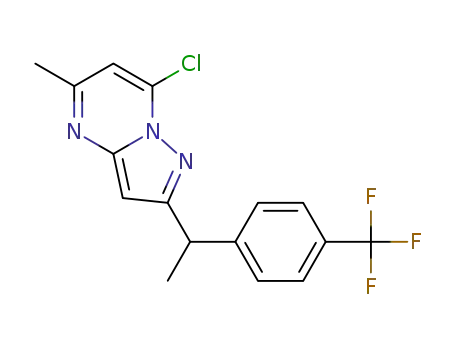 7-chloro-5-methyl-2-{1-[4-(trifluoromethyl)phenyl]ethyl}pyrazolo[1,5-a]pyrimidine