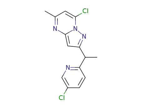 7-chloro-2-[1-(5-chloropyridin-2-yl)ethyl]-5-methylpyrazolo[1,5-a]pyrimidine
