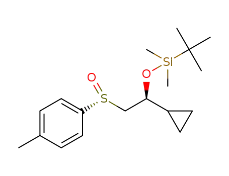 tert-butyl[(1S)-1-cyclopropyl-2-[(R)-4-methylbenzenesulfinyl]ethoxy]dimethylsilane