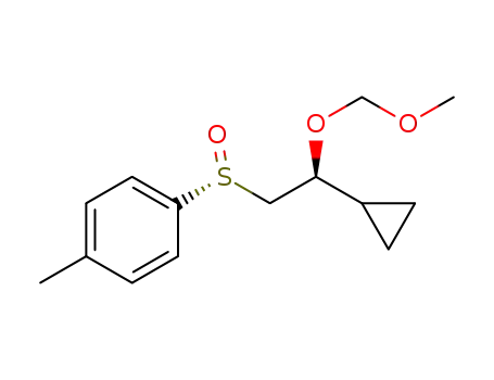 (1S,2R)-1-cyclopropyl-2-(p-tolylsulfoxy)-O-methoxy methyl ether