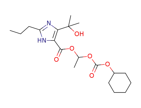 1-ethylcyclohexylcarbonyl-4-(1-hydroxy-1-methylethyl)-2-propylimidazole-5-carboxylate