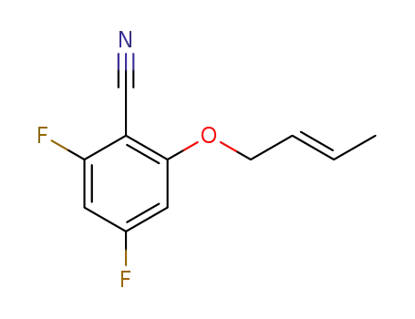 2-((E)-but-2-enyloxy)-4,6-difluorobenzonitrile
